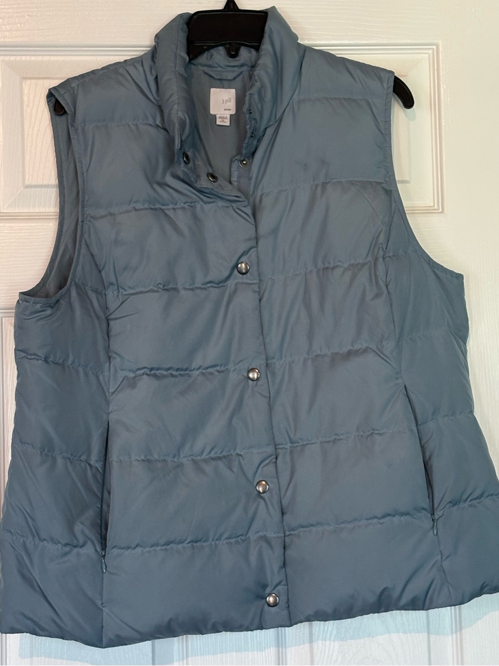 J. Jill Sky Blue Quilted Puffer Vest
